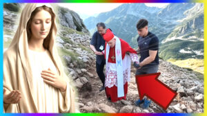 le cardinal Simoni à 97 ans monte vers Medjugorje